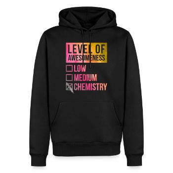 Chemie Chemie Chemie - Männer Premium Bio Hoodie - Schwarz - Vorne - Nico (187cm)