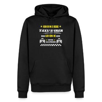 Taxifahrer Legende - Männer Premium Bio Hoodie - Schwarz - Vorne - Nico (187cm)