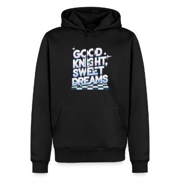 bon chevalier sweet dreams motif d’échecs pour - Sweat à capuche Premium bio Homme - noir - Devant - Nico (187cm)