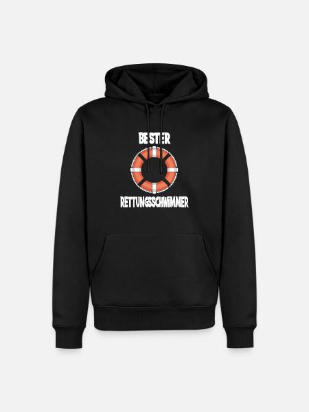 Best Lifeguard Life Lifebuoy - Men’s Premium Organic Hoodie - black