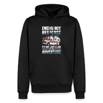 Emergency Response: It's Not Just A Job, It's An - Männer Premium Bio Hoodie - Schwarz - Vorne - Nico (187cm)