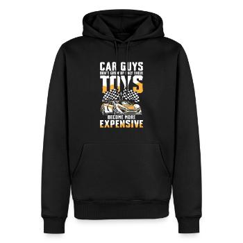 Les jouets pour les amateurs de voitures ne font que devenir plus chers - Sweat à capuche Premium bio Homme - noir - Devant - Nico (187cm)