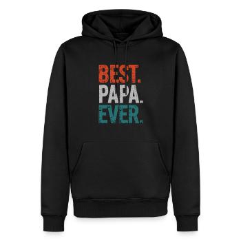 Bester Papa Aller Zeiten: Perfekt Für Väter - Männer Premium Bio Hoodie - Schwarz - Vorne - Nico (187cm)