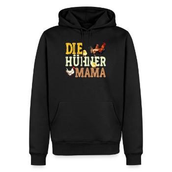 Die Hühner Mama Muttertag Mutterschaft Mama - Männer Premium Bio Hoodie - Schwarz - Vorne - Nico (187cm)