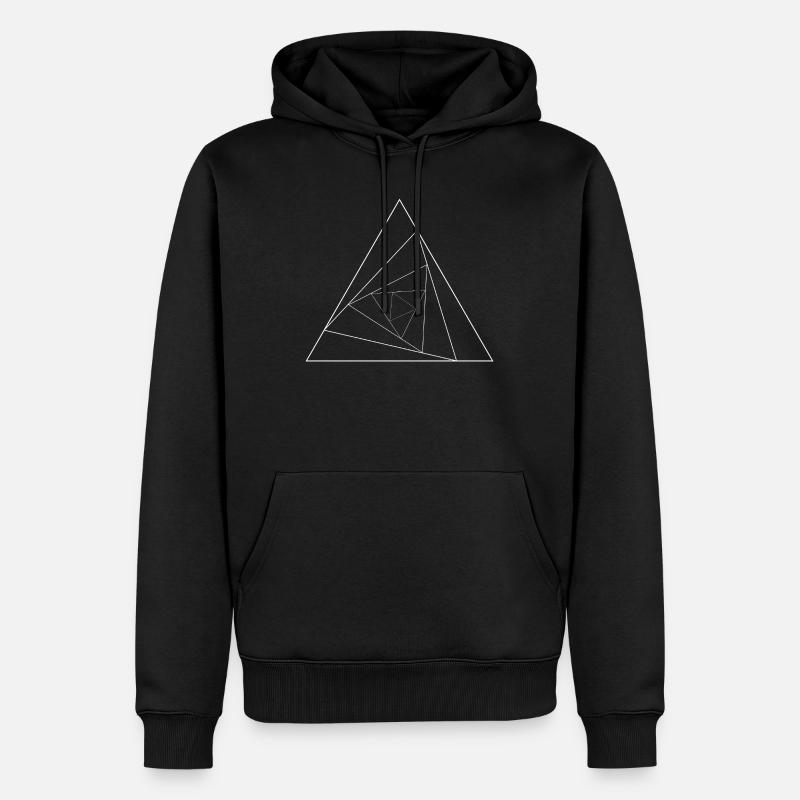 Triangular triangle - Men’s Premium Organic Hoodie - black