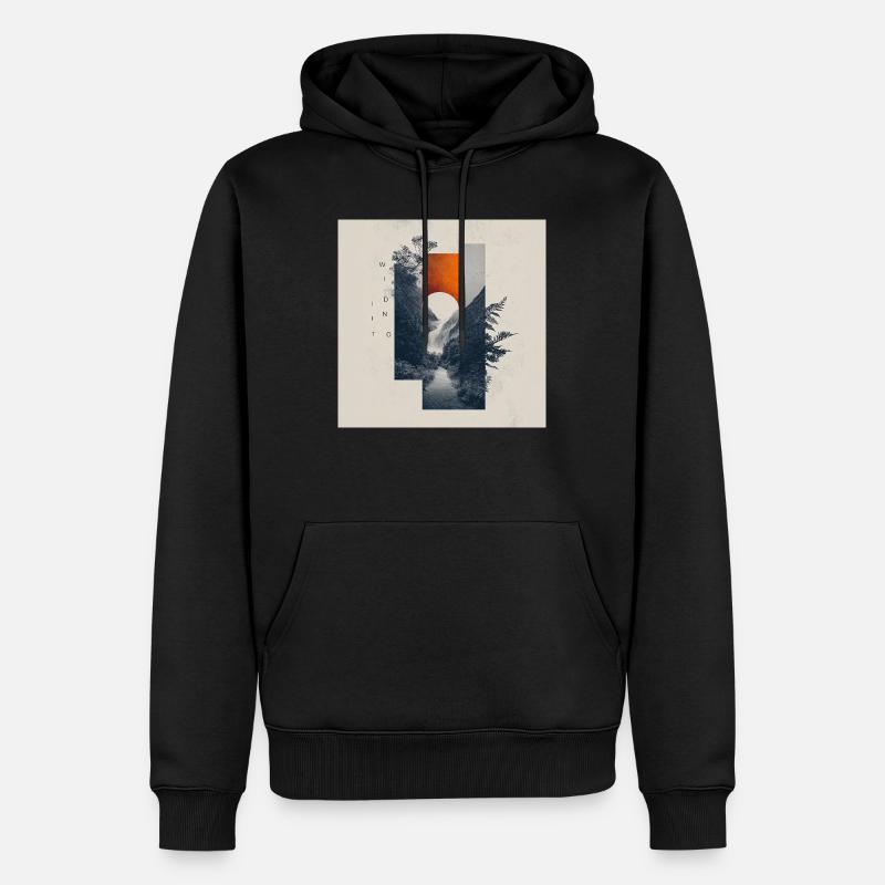 Dans la nature - Sweat à capuche Premium bio Homme - noir