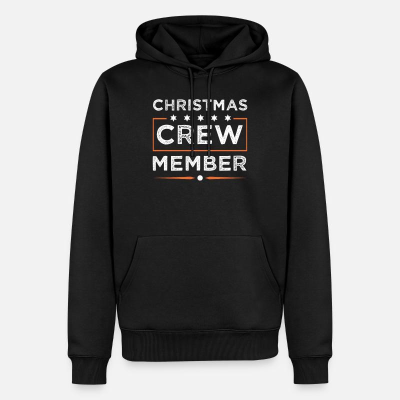 Équipage de Noël - Sweat à capuche Premium bio Homme - noir