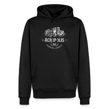 Acropolis Retrologo Athens Griechenland Reise Urla - Männer Premium Bio Hoodie - Schwarz - Vorne - Nico (187cm)