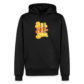 Sea, Sex and Sun - Sweat à capuche Premium bio Homme - noir - Devant - Nico (187cm)