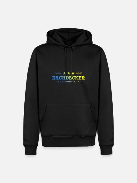 Dachdecker Beruf - Männer Premium Bio Hoodie - Schwarz