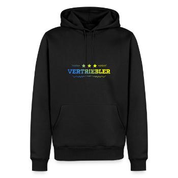 Vertriebler Beruf - Männer Premium Bio Hoodie - Schwarz - Vorne - Nico (187cm)