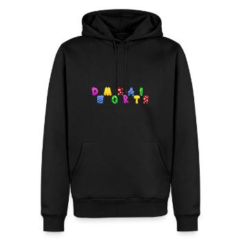 AfD stoppen gegen rechts Demokratie Vielfalt links - Männer Premium Bio Hoodie - Schwarz - Vorne - Nico (187cm)