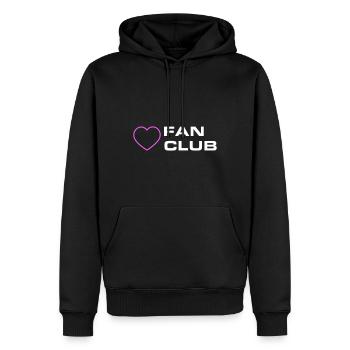 Fan Club - Männer Premium Bio Hoodie - Schwarz - Vorne - Nico (187cm)