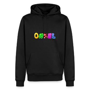 Baby Eltern Kind Geschenk Onkel Geburt Mama Papa - Männer Premium Bio Hoodie - Schwarz - Vorne - Nico (187cm)