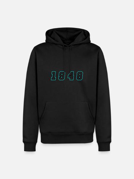 Numéro de l’année 1948 - Sweat à capuche Premium bio Homme - noir