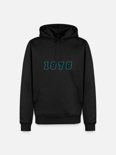 1975 Year Number - Men’s Premium Organic Hoodie - black