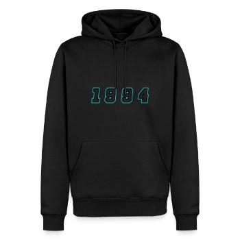 1994 Jahr Zahl - Männer Premium Bio Hoodie - Schwarz - Vorne - Nico (187cm)