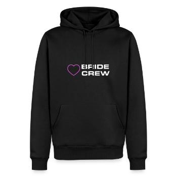 Bride Crew - Männer Premium Bio Hoodie - Schwarz - Vorne - Nico (187cm)