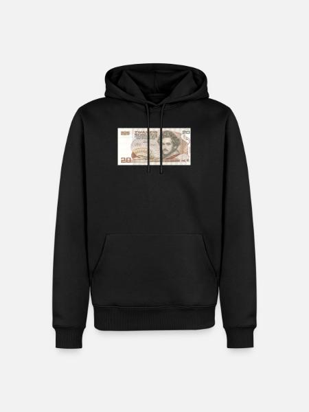 20 Schilling Design - Männer Premium Bio Hoodie - Schwarz
