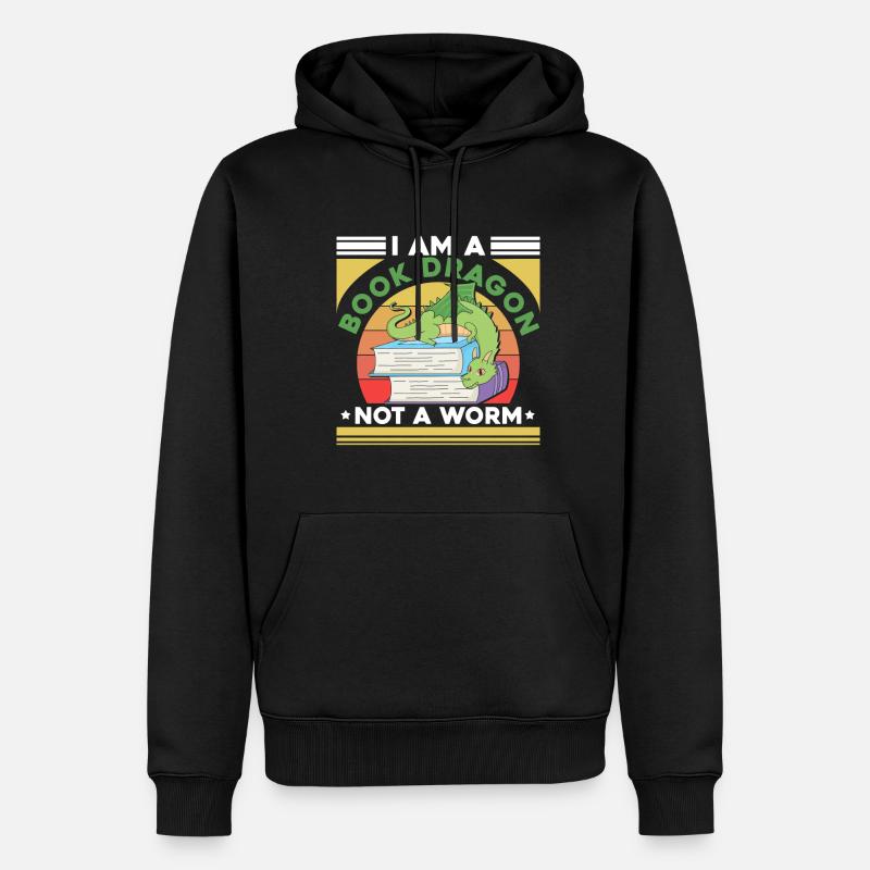 Rat de bibliothèque - Sweat à capuche Premium bio Homme - noir