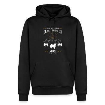 American Eskimo Dog Hund - Männer Premium Bio Hoodie - Schwarz - Vorne - Nico (187cm)