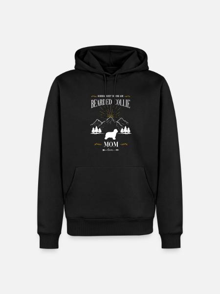 Bearded Collie - Men’s Premium Organic Hoodie - black