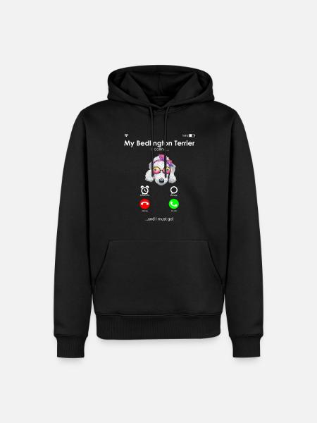 Bedlington Terrier - Men’s Premium Organic Hoodie - black
