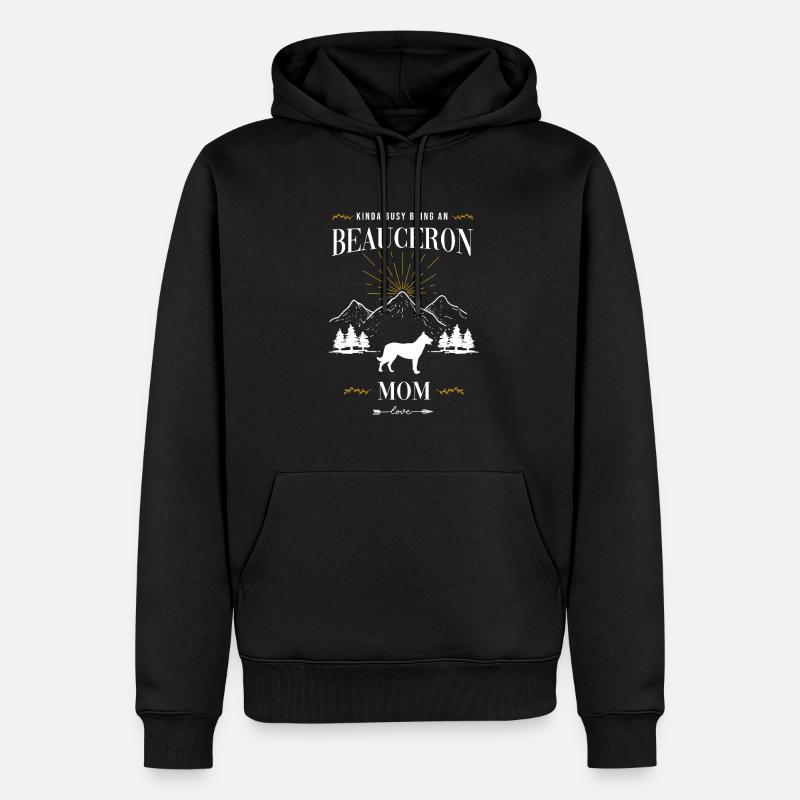Beauceron - Sweat à capuche Premium bio Homme - noir