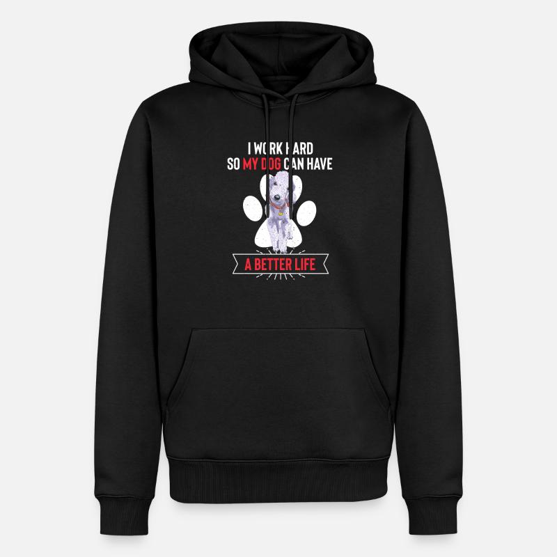 Bedlington Terrier - Männer Premium Bio Hoodie - Schwarz