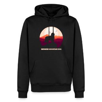 Berner Sennenhund - Männer Premium Bio Hoodie - Schwarz - Vorne - Nico (187cm)