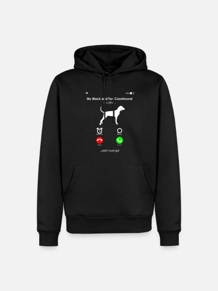 Black and Tan Coonhound - Men’s Premium Organic Hoodie - black