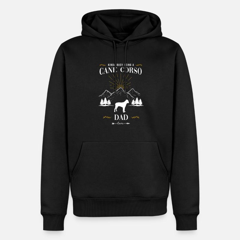 Cane Corso - Männer Premium Bio Hoodie - Schwarz