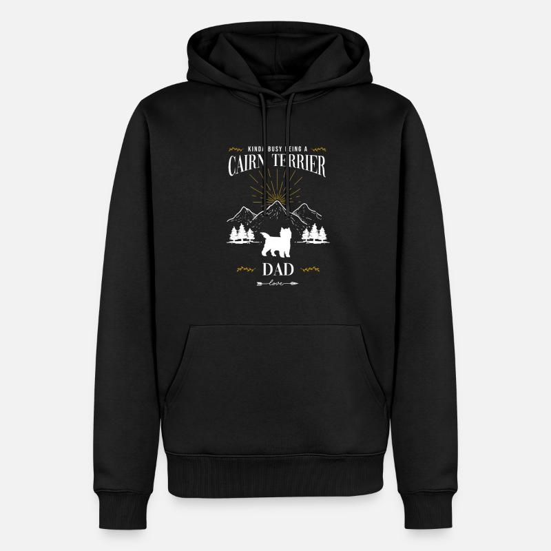 Cairn Terrier - Sweat à capuche Premium bio Homme - noir
