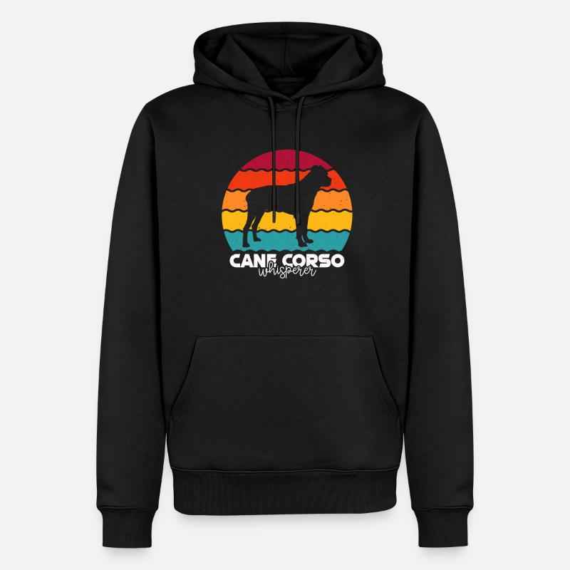 Cane Corso - Männer Premium Bio Hoodie - Schwarz