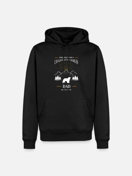 Cavalier King Charles Spaniel Geschenk - Männer Premium Bio Hoodie - Schwarz