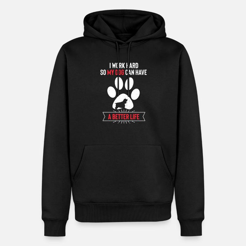 Cocker Spaniel - Sweat à capuche Premium bio Homme - noir