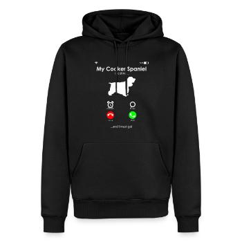 Cocker Spaniel - Männer Premium Bio Hoodie - Schwarz - Vorne - Nico (187cm)