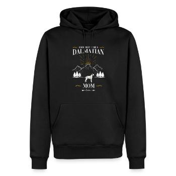 Dalmate - Sweat à capuche Premium bio Homme - noir - Devant - Nico (187cm)