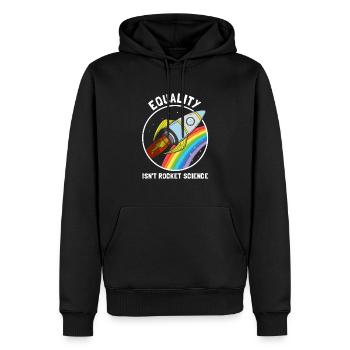 Gleichstellung ist keine Raketenwissenschaft LGBT - Männer Premium Bio Hoodie - Schwarz - Vorne - Nico (187cm)
