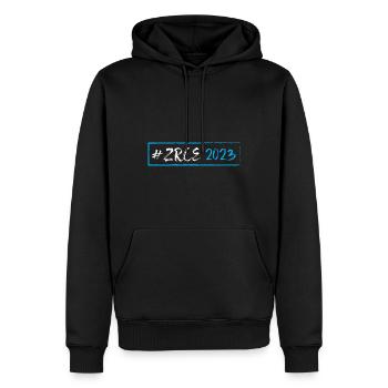 Zrce 2023 - Männer Premium Bio Hoodie - Schwarz - Vorne - Nico (187cm)