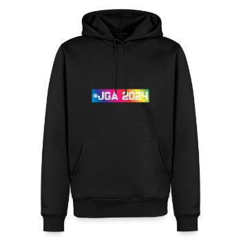 Jga 2024 Bunt - Männer Premium Bio Hoodie - Schwarz - Vorne - Nico (187cm)