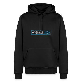 Greece 2023 - Männer Premium Bio Hoodie - Schwarz - Vorne - Nico (187cm)
