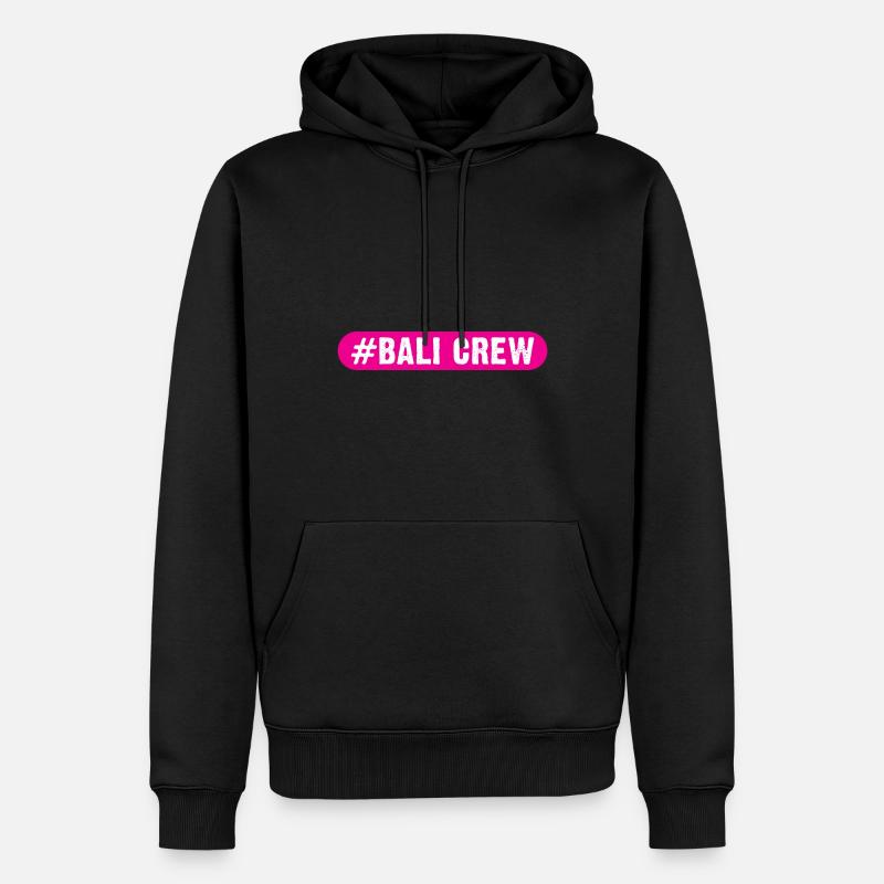 Équipage de Bali - Sweat à capuche Premium bio Homme - noir
