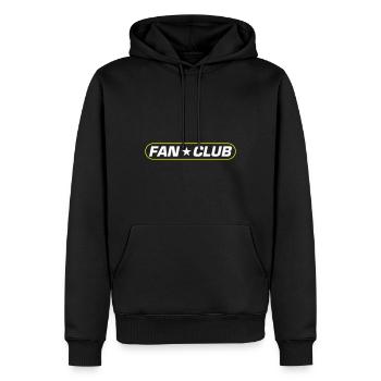 Fan Club - Sweat à capuche Premium bio Homme - noir - Devant - Nico (187cm)
