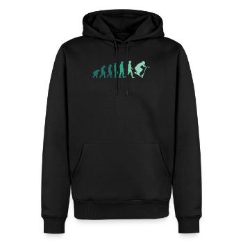 Pedal Scooter Stuntscooter Stunt Scooter Scooter Retro - Men’s Premium Organic Hoodie - black - Front - Nico (187cm)