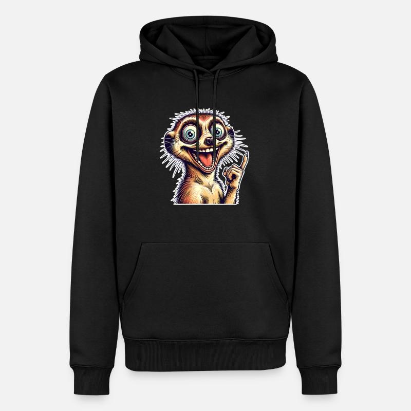 Suricate - Sweat à capuche Premium bio Homme - noir