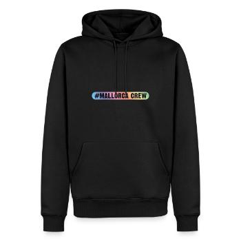 Mallorca Crew - Männer Premium Bio Hoodie - Schwarz - Vorne - Nico (187cm)