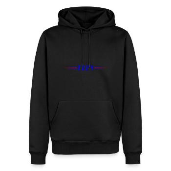 Symbole 2024 - Sweat à capuche Premium bio Homme - noir - Devant - Nico (187cm)