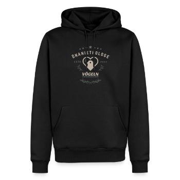 Onaniethologe Vögeln Frech Zweideutiger Sex Spruch - Männer Premium Bio Hoodie - Schwarz - Vorne - Nico (187cm)