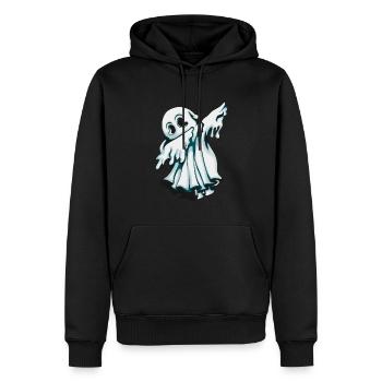Geist spukt herum und macht Dab Halloween Kostüm - Männer Premium Bio Hoodie - Schwarz - Vorne - Nico (187cm)